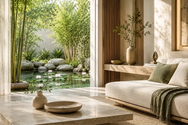 Bamboo – Lotus Flower – The tranquility of a luxurious wellness environment