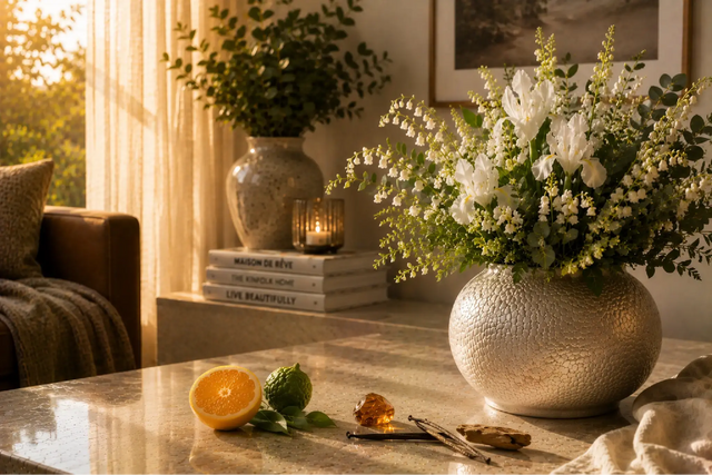 Home Perfume COR: An elegant scent with fresh citrus, powdery iris and a warm woody base