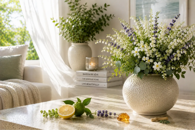 Home Fragrance DES: An elegant scent with fresh citrus, aromatic lavender and warm woody notes