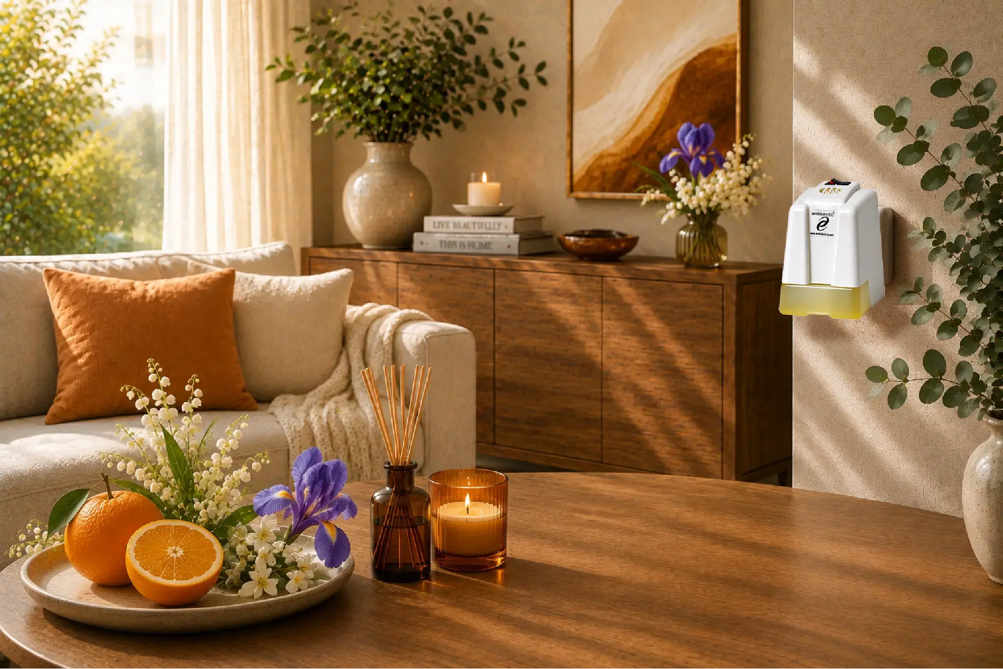 Cor Raumparfüm – elegante Blumen mit frischer Zitrone, Amber und sanfter Vanille